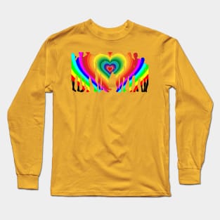 Family, Love, Rainbow, Boy, Child, Chromatic, Colorful Long Sleeve T-Shirt